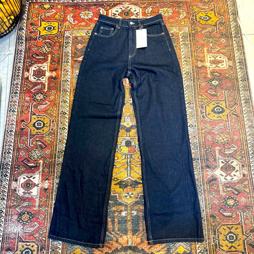Zara high rise wide leg Jean